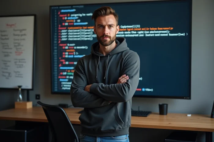 Développeur web face aux avertissements légaux concernant les fuites de contenu sur son site