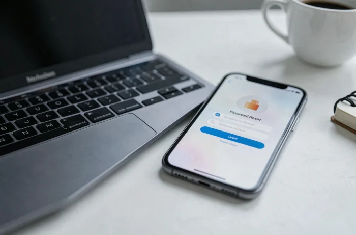 Ordinateur portable et smartphone affichant un écran de connexion Instagram symbolisant les risques de piratage
